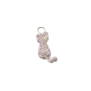 NEW handmade crochet CAT kitten keychain great gift